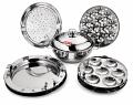Stainless Steel  for Idli/Dhokla/Modak Maker Multi Kadai Set 6 in 1